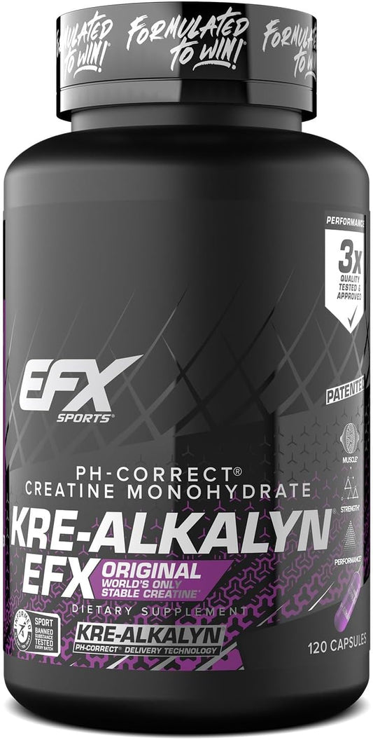 EFX: Kre-Alkalyn Creatine - Monohydrate - 120 Capsules